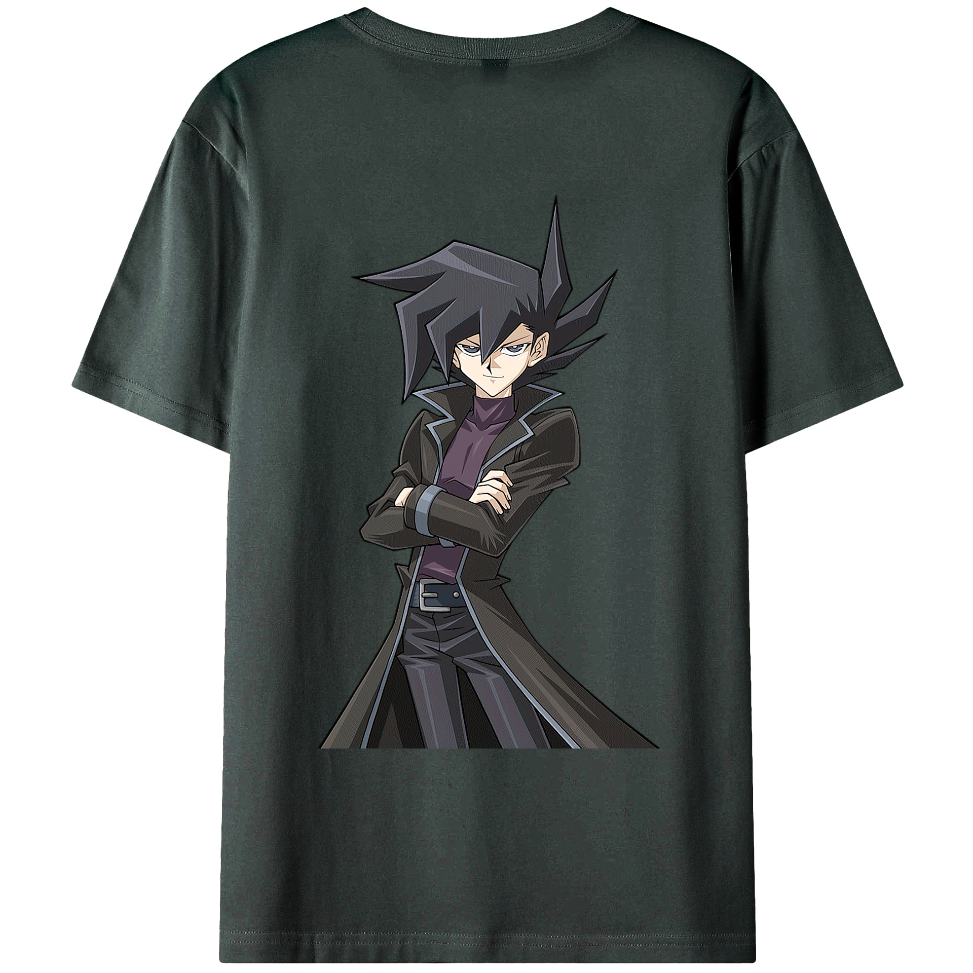 （画像用） 遊☆戯☆王 Yu-Gi-Oh! 綿100％ メンズ半袖Tシャツ（バックプリント） 通気性